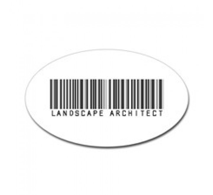Oval Barcode Labels
