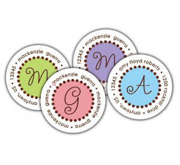 Household Round Labels