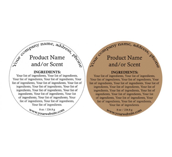 Round Product Labels Printing