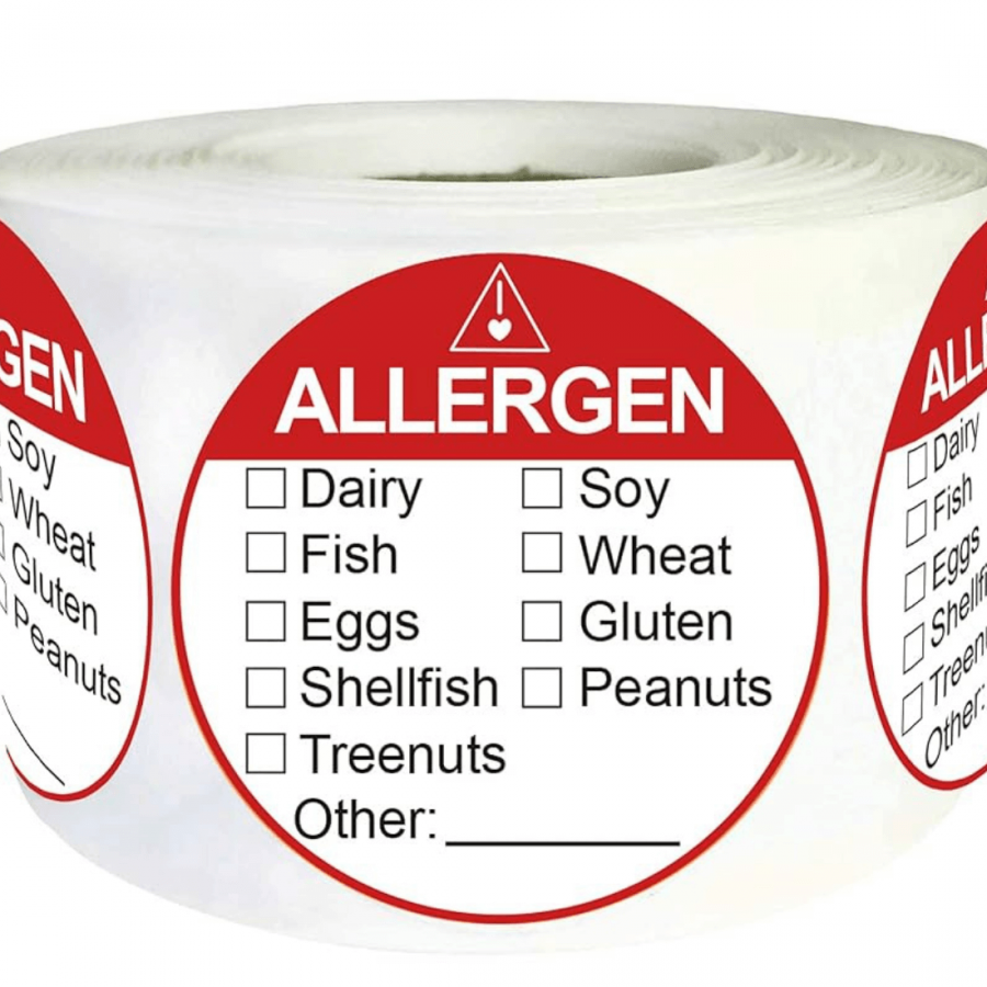 Allergen Info Stickers