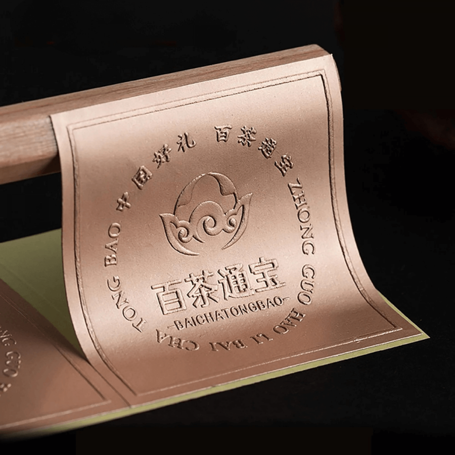 Embossed Square Stickers