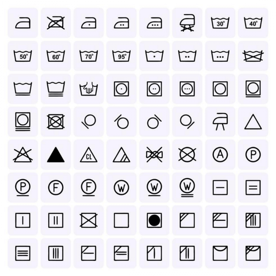 Laundry Care Stickers