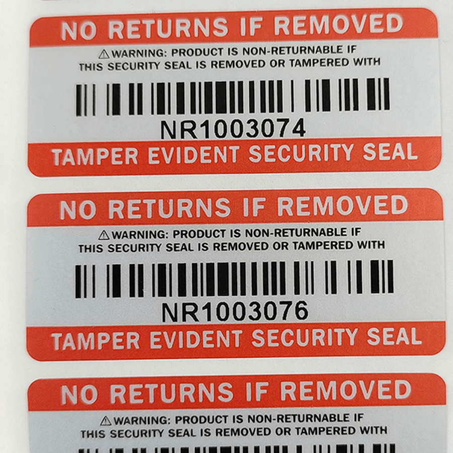 Returnable Deposit Stickers