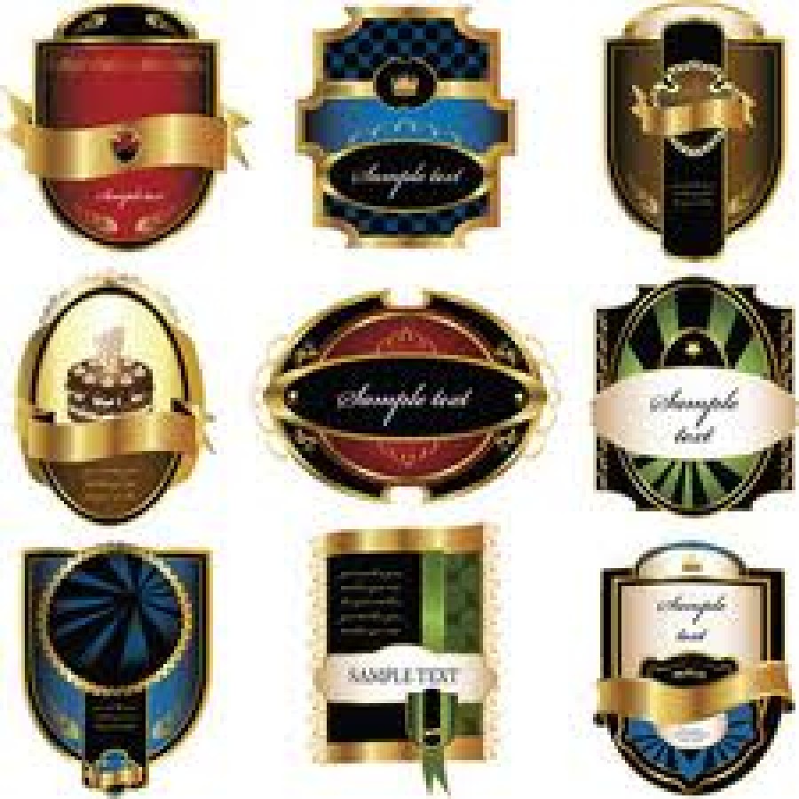 Die Cut Foiled Labels