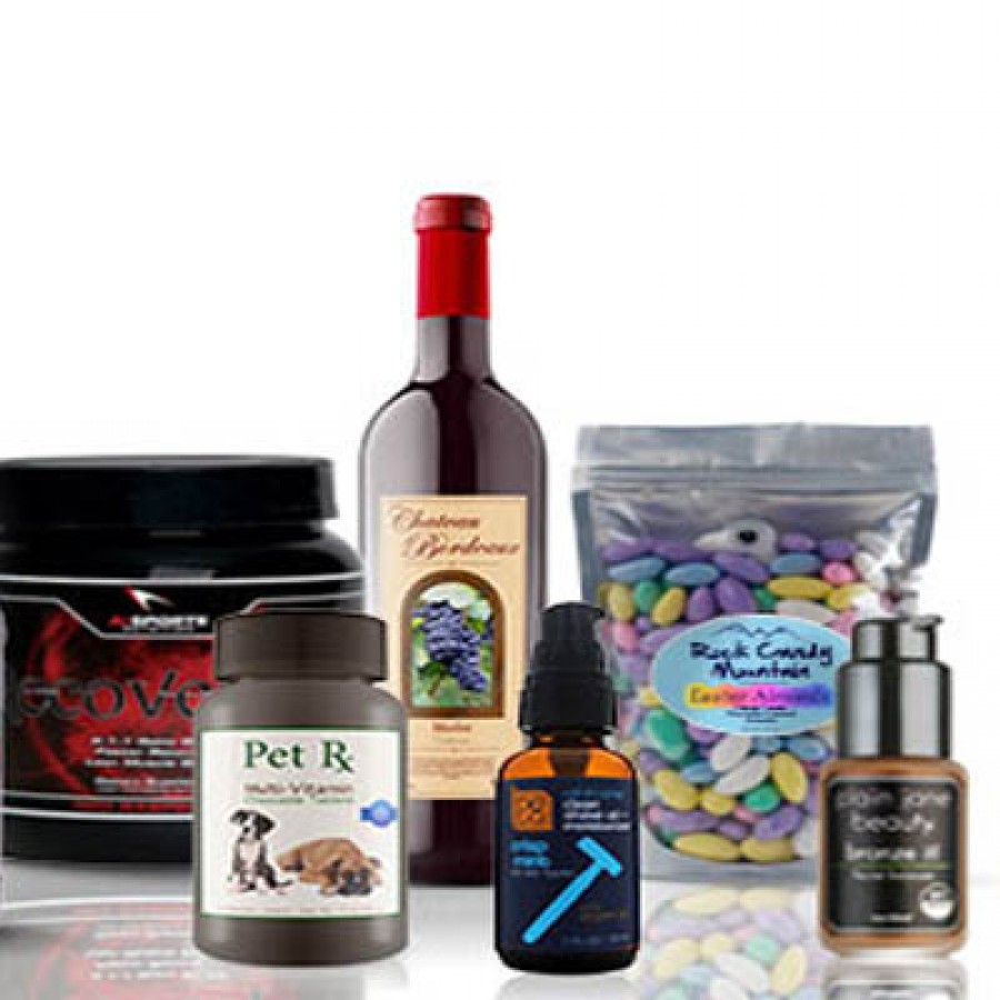 Die Cut Nutraceutical Product Label Printing