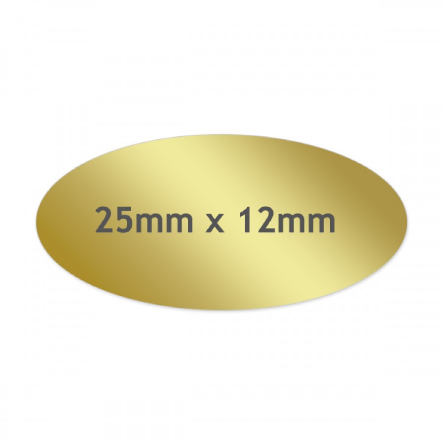 Oval Kiss Cut Labels