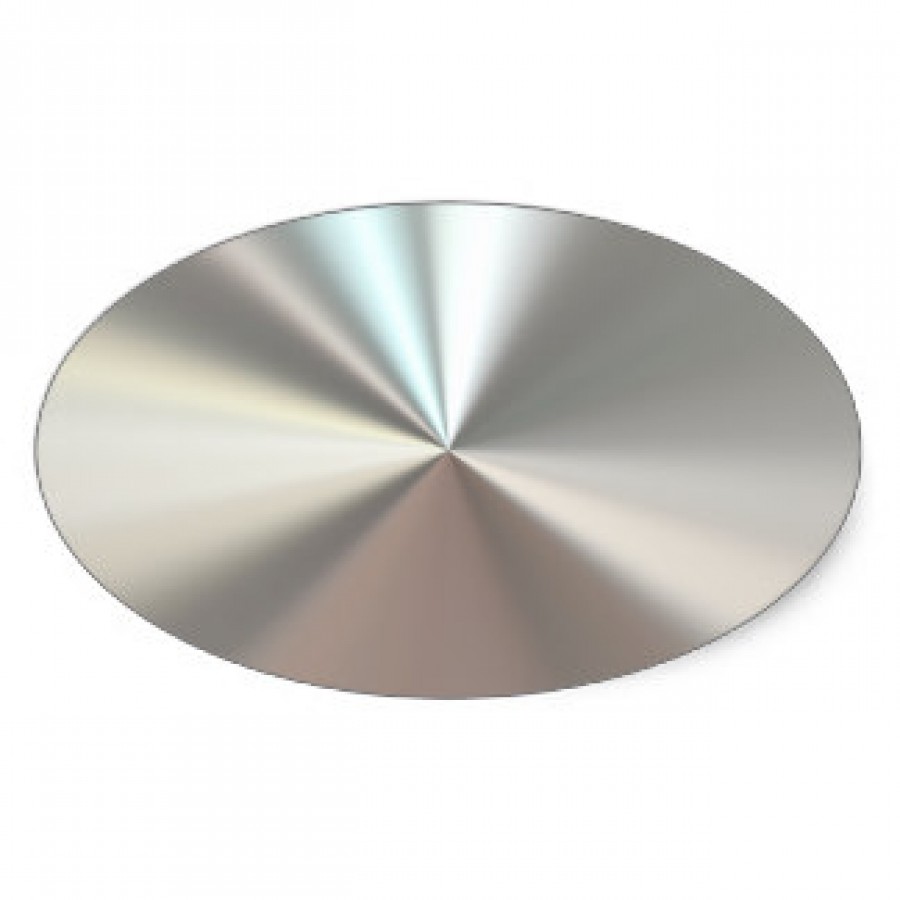 Oval Metallic Silver Labels