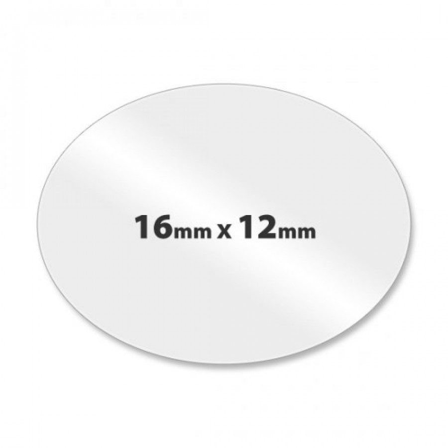 Oval Clear Labels