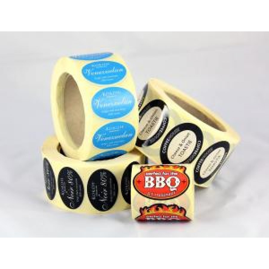 Oval Waterproof Labels