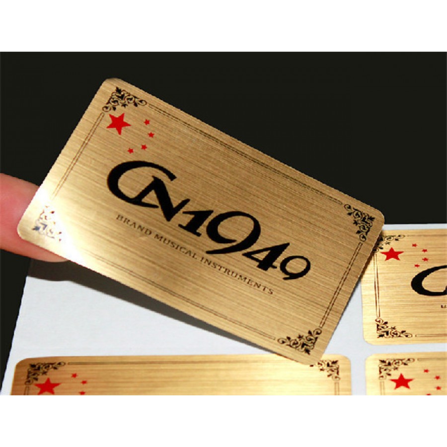 Brushed Rectangle Aluminium Labels