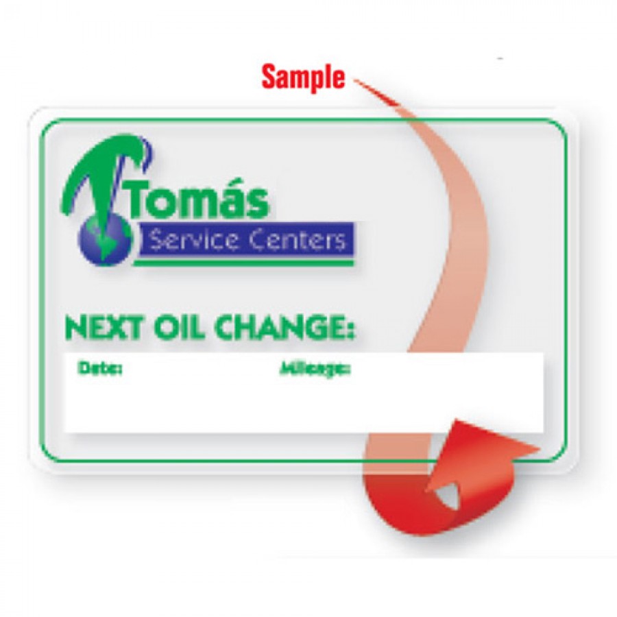 Rectangle Static Cling Labels