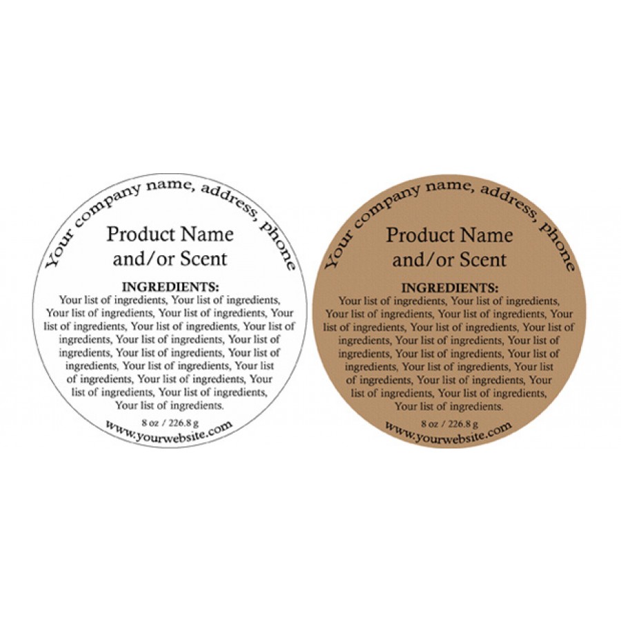 Round Product Labels Printing