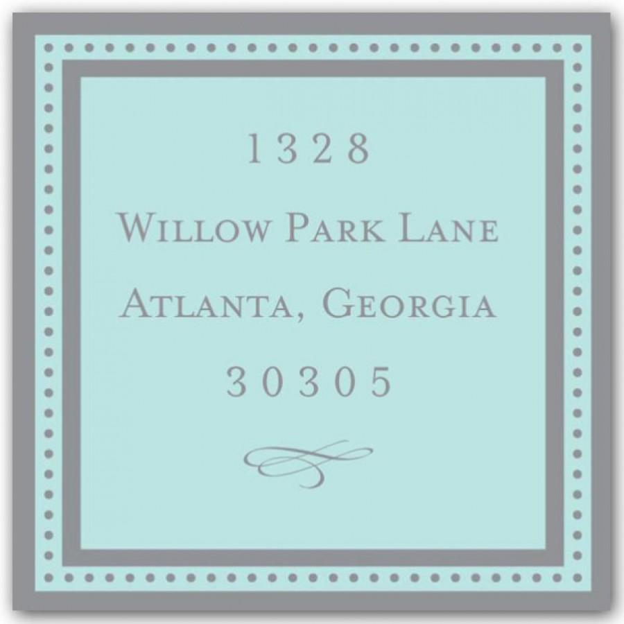 Square Return Address Label Printing