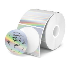 Metallic Round Stickers