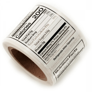 Nutrition Label Stickers