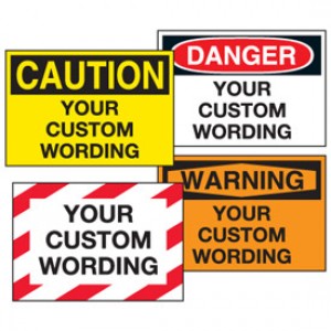 Custom Warning Labels 
