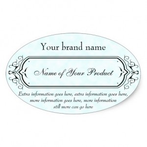 Oval Cosmetic Labels