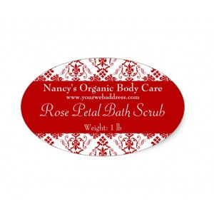 Oval Bath & Beauty Labels