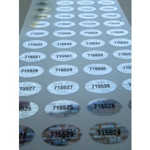 Oval Tamper Evident Security Labels