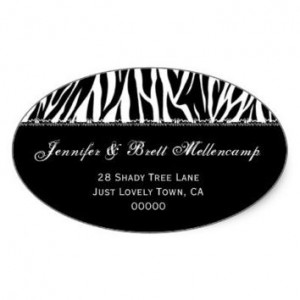 Oval Return Address Label Printing