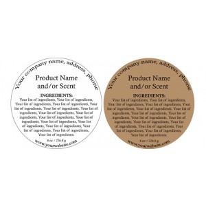 Round Product Labels Printing