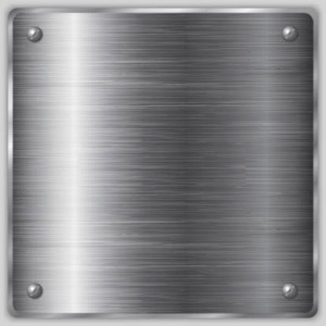 Square Metallic Silver Labels