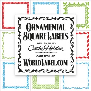 Square Product Labels Printing