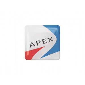 Square Resin Domed Labels Printing