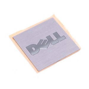 Brushed Aluminium Square Labels