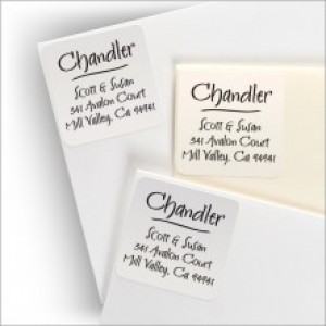 Square Clear Labels