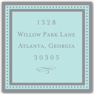 Square Return Address Label Printing