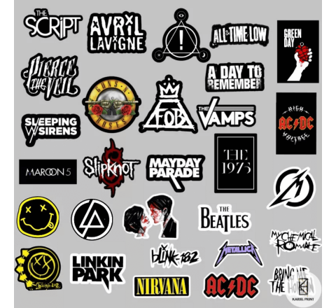 Band Tour Stickers