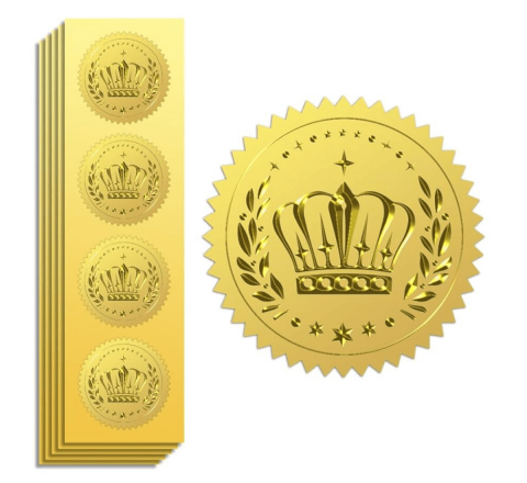 Crown Seal Stickers