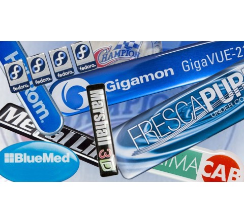 Die Cut Resin Domed Labels Printing