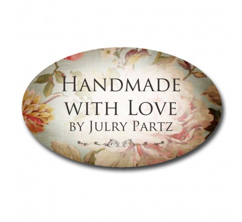 Oval Cut Vinyl Transfers Labels