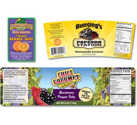 Oval Product Labels Printing