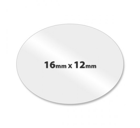 Oval Clear Labels