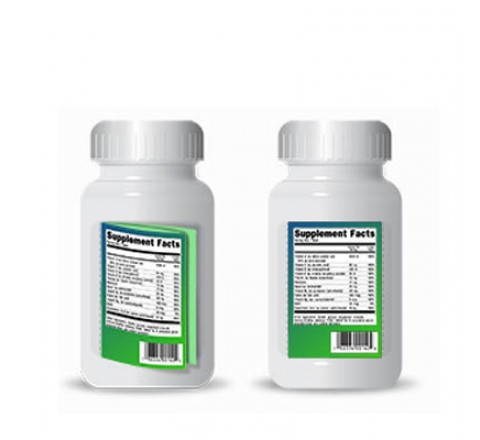 Rectangle Nutraceutical Product Label Printing