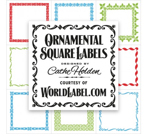 Square Product Labels Printing