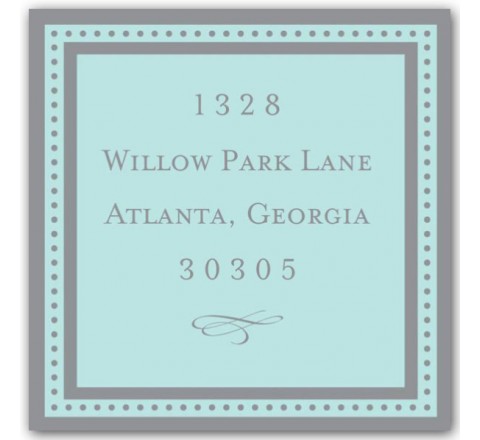 Square Return Address Label Printing